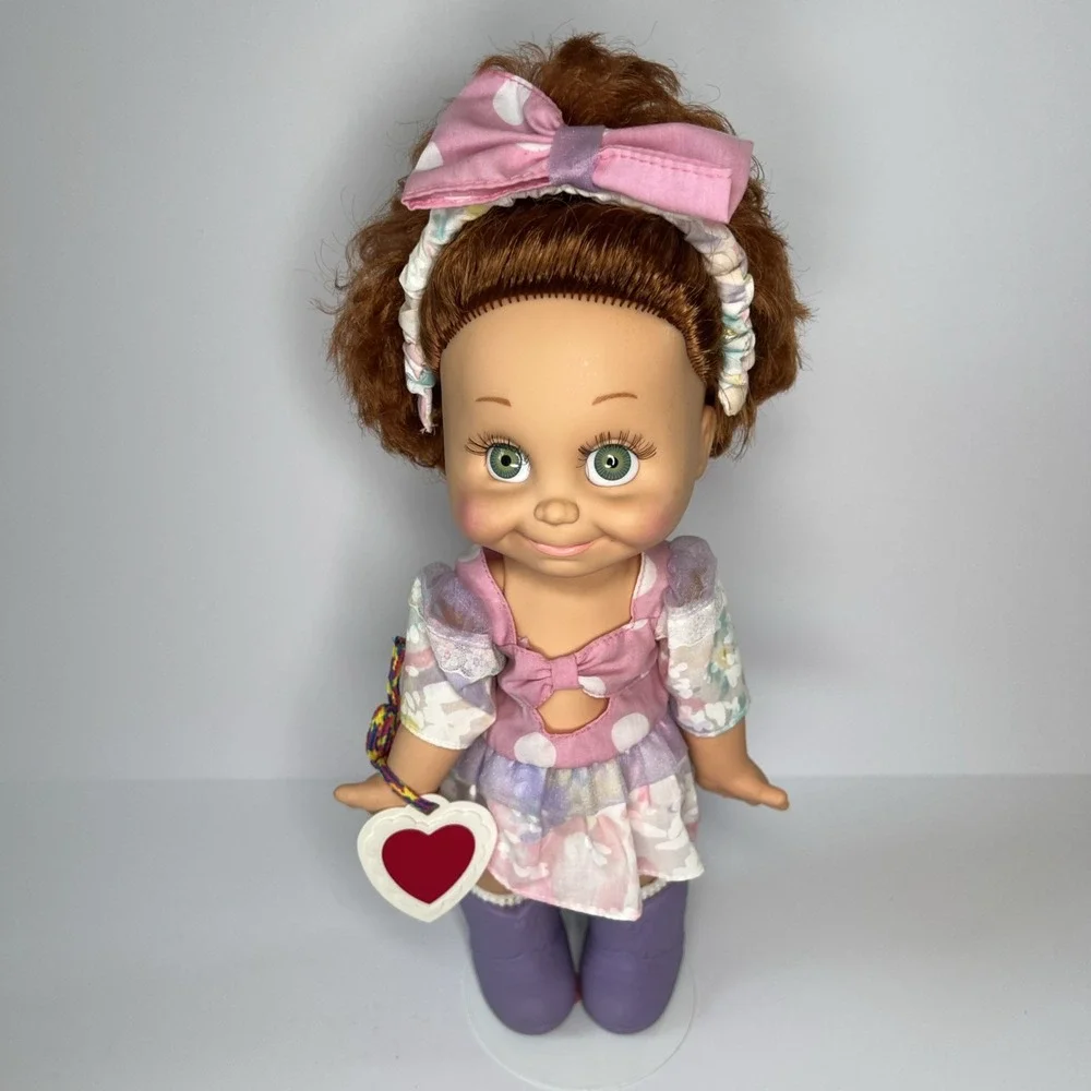 Vintage 1990 Galoob Baby Face So Shy Sherri #9 Complete Original Outfit Heart